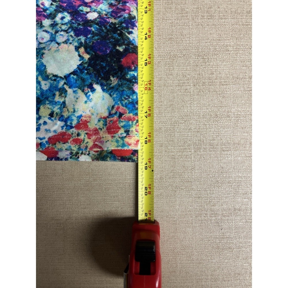 Tabitha Floral Art Deco Color Block Striped High Rise Business Casual Skirt 0 - Picture 8 of 8